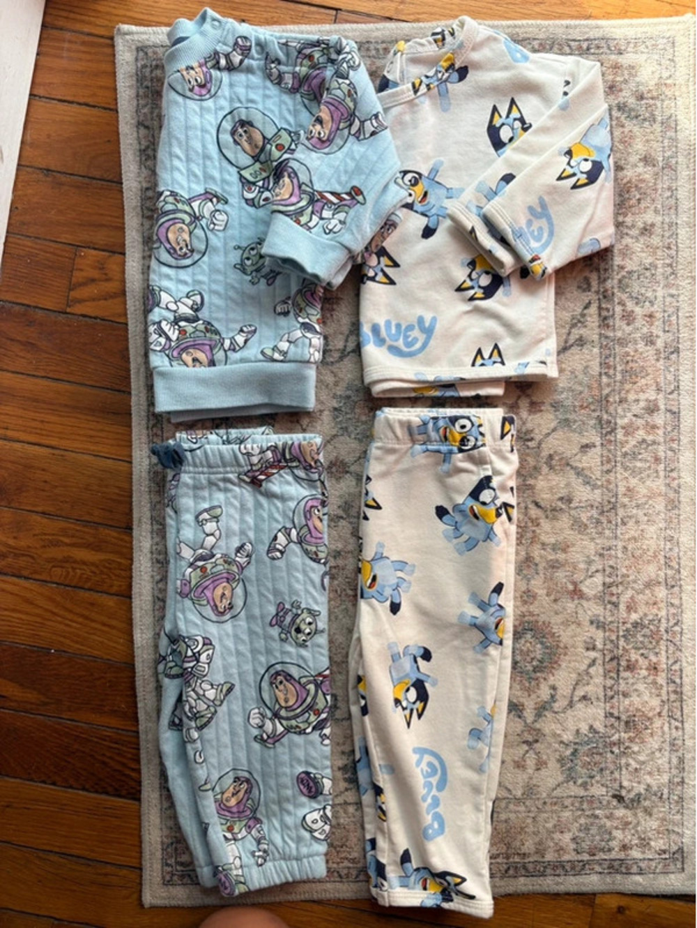 12M Toy Story & Bluey Matching Sets
